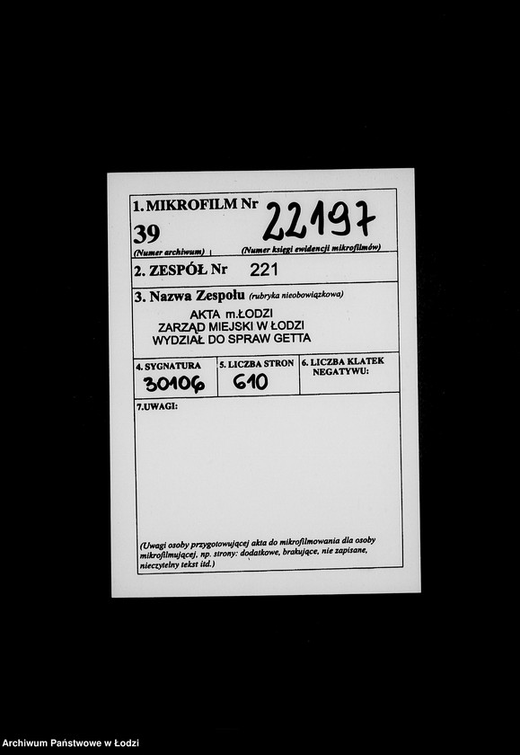 Obraz 2 z jednostki "Aufträge, [Lieferscheinen und Rechnungen] 16251-16310 [Dostawa żywności do Getta]"