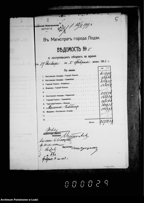 Obraz 10 z jednostki "O dachodach s eksploatacji tramvaev"