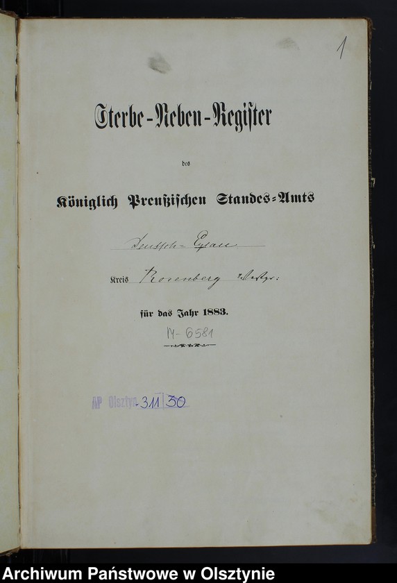 image.from.unit.number "Sterbe-Neben-Register Nr 1 - 111"