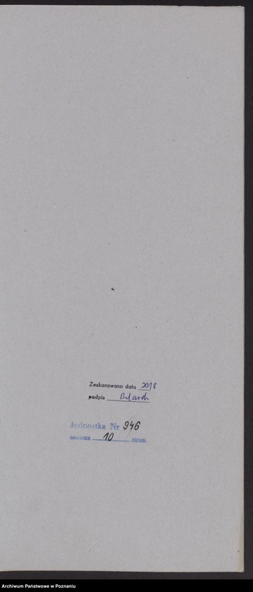 Obraz 10 z jednostki "[Oszacowanie plonów w 1919 roku. Stan ziemiopłodów w kwietniu 1920 roku]"