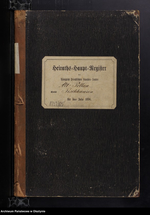 image.from.unit.number "Heiraths-Haupt-Register Nr 1 - 29"