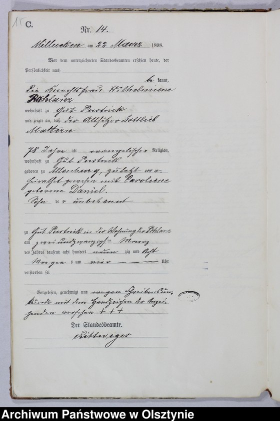 image.from.unit.number "Sterbe-Haupt-Register Nr 1 - 77 i 1 - 76"