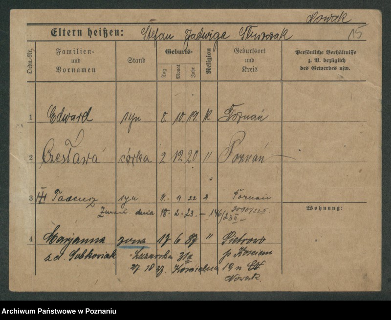 Obraz 17 z jednostki "Nowak od Stefan (żonaci i wdowy)"