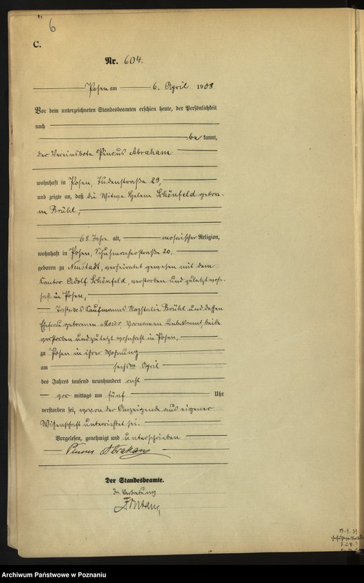 Obraz 8 z jednostki "Księga miejscowa zgonów tom II [Rejestr główny zgonów]"