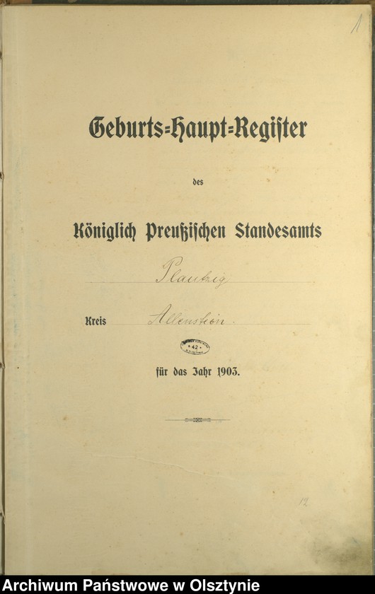 image.from.unit.number "Geburts-Haupt-Register Nr 1 - 43"