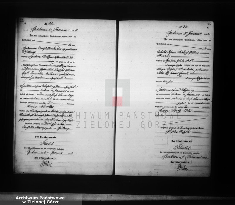 image.from.unit.number "Geburts-Neben-Register, Band I von No 1 bis No 524"