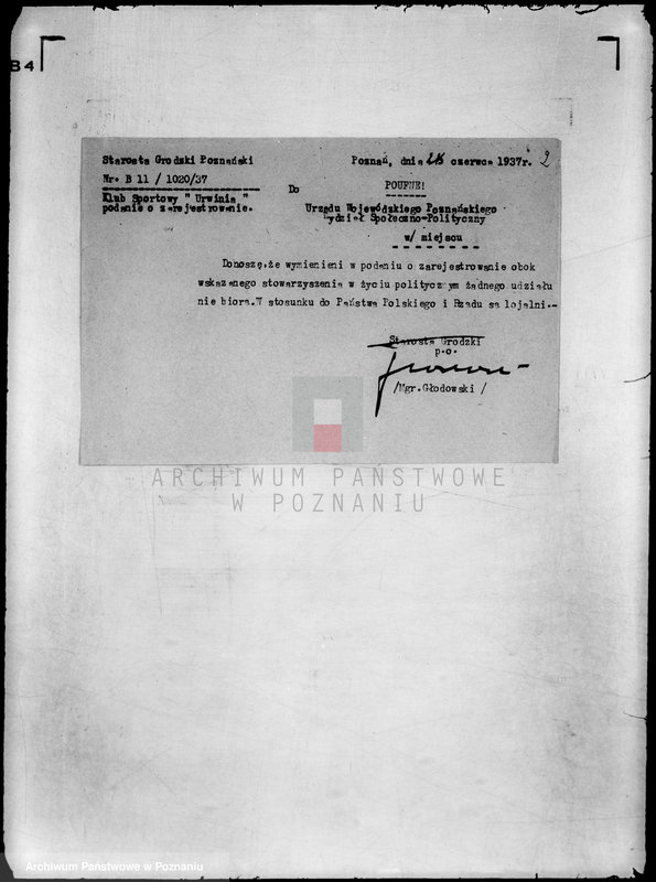 Obraz 6 z jednostki "Klub Sportowy,,Urwinia" Poznań -Urbanowo-Winiary"