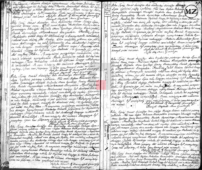 image.from.unit.number "Akta Cywilne Urodzonych Gminy Krasnopolskiey od R.1810 1 Maja do Roku 1811 1 Maja."