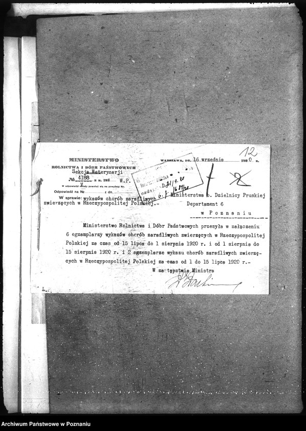 Obraz 16 z jednostki "Wykaz chorób zwierzęcych zaraźliwych w Rzeczypospolitej Polskiej"