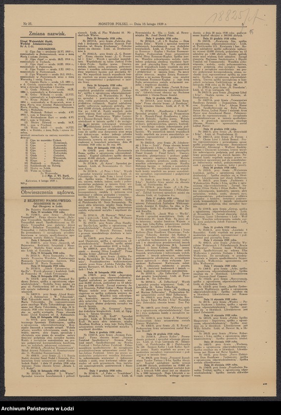 Obraz 17 z jednostki "Chaim Icek Kisielewicz – sprzedaż drobek bydlęcych"