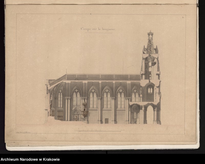 image.from.unit.number "Project d`un eglise dans le style gothique ordonne par monsieur le comte Arthur Potoski."