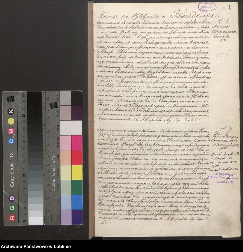 Obraz z jednostki "Księga urodzeń, małżeństw i zgonów"