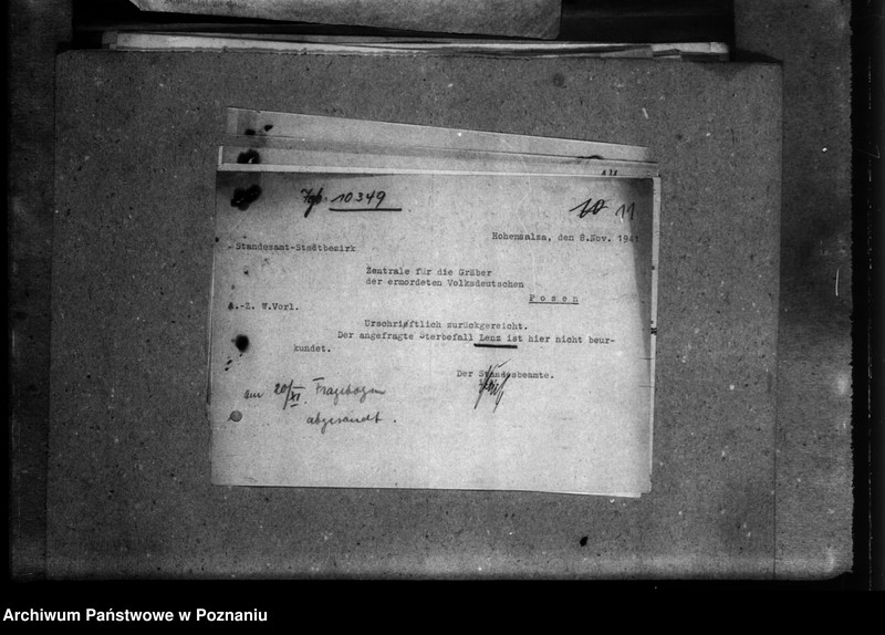 Obraz 15 z jednostki "Korespondencja w sprawie Niemców z różnych powiatów, którzy zginęli w 1939 roku"