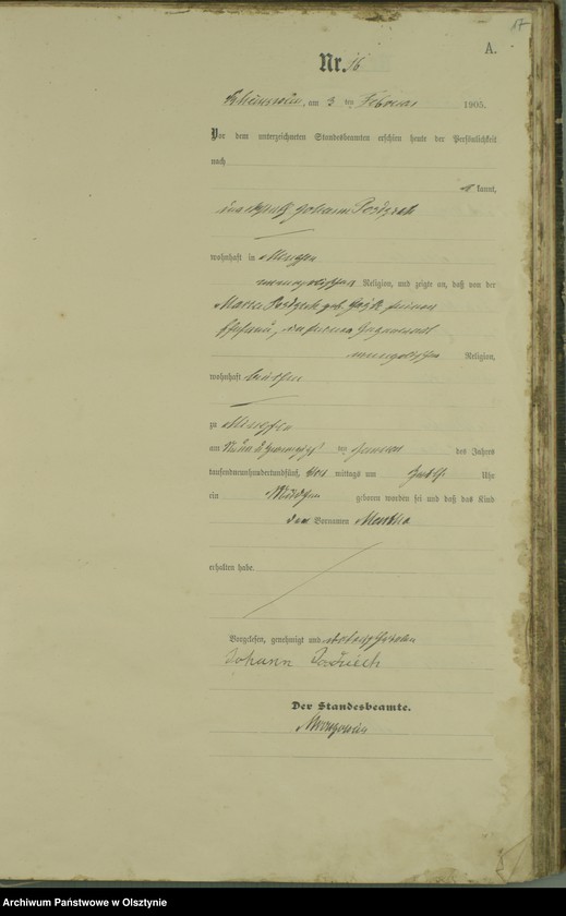 image.from.unit.number "Geburts-Haupt-Register Nr 1 - 129"