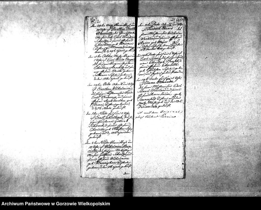image.from.unit.number "Duplikate der Kirchenbücher von der Parochie Zanzhausen: Zanzhausen (Santoczno), Lotzen (Łośno), Rohrbruch (Rybakowo)"