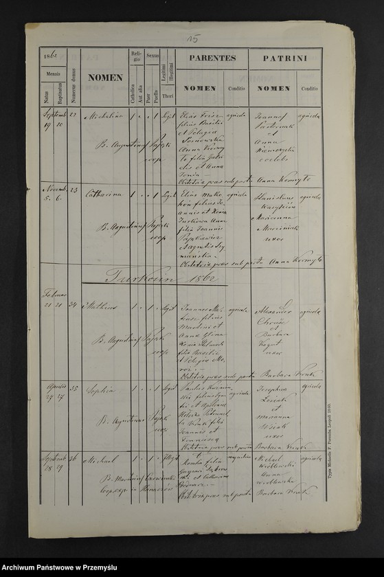 image.from.unit.number "[Odpisy ksiąg urodzeń, małżeństw, zgonów parafii rzymskokatolickiej Wyżyniany z 1862 roku]"