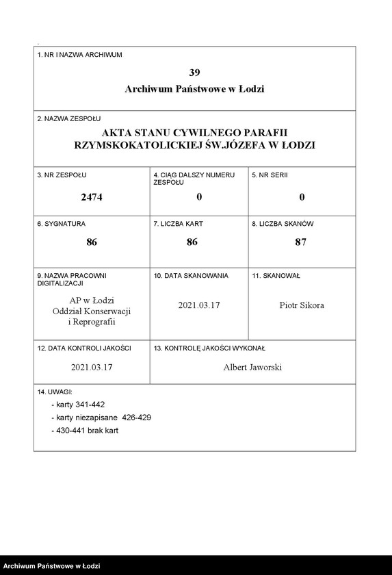 Obraz 1 z jednostki "Akta zgonów"