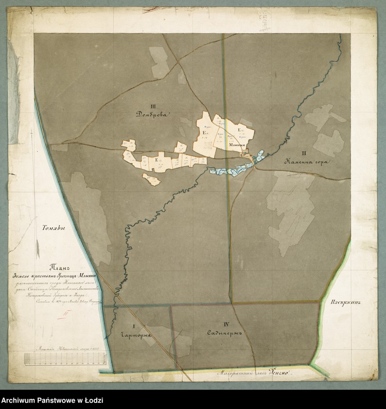 Obraz 1 z jednostki "Plan Zemel´ krestjan´ Uročišča Mlynki"