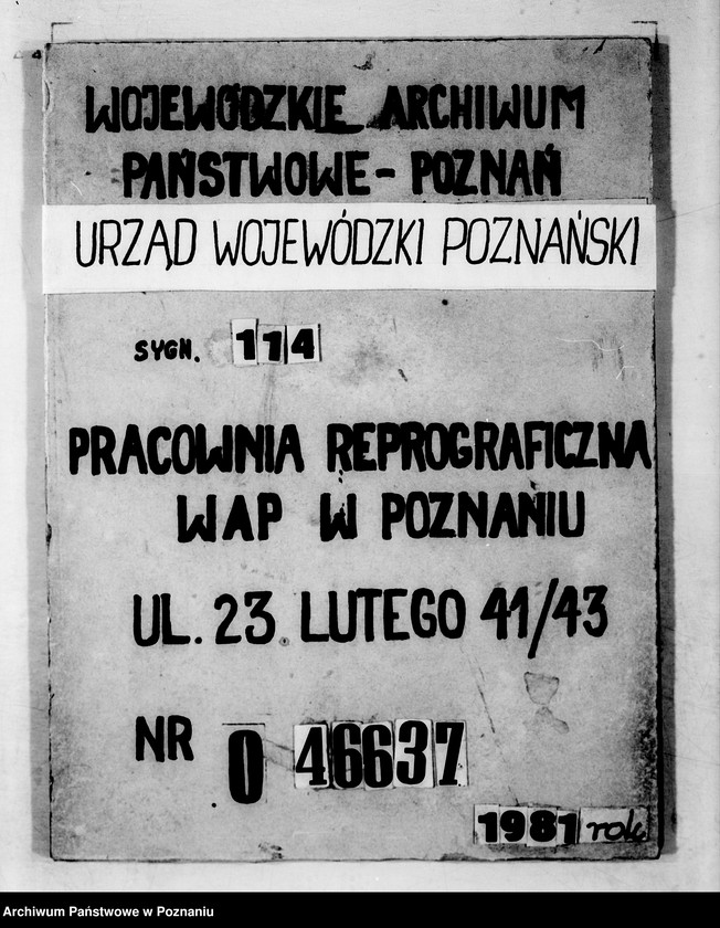 Obraz 1 z jednostki "/Zbiór ogólników władz nadrzędnych/ Ministerstwa Spraw Wewnętrznych"