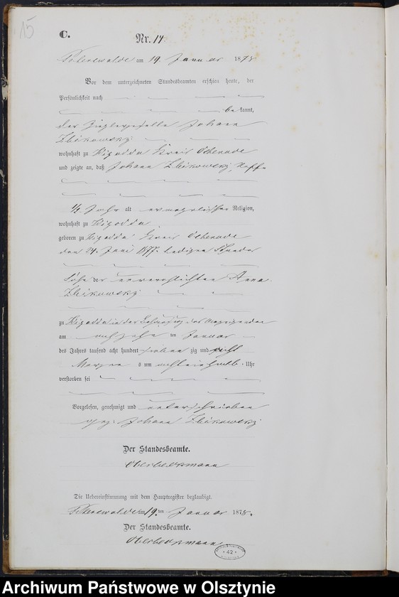 image.from.unit.number "Sterbe-Neben-Register Nr 1 - 145"