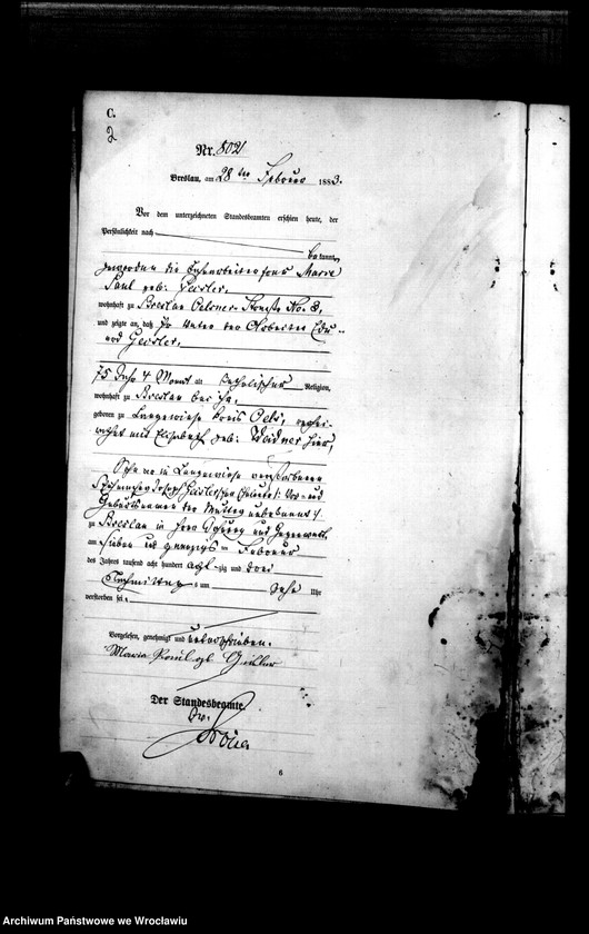 image.from.unit.number "Sterbe-Haupt-Register Breslau I 1883 Band 3"
