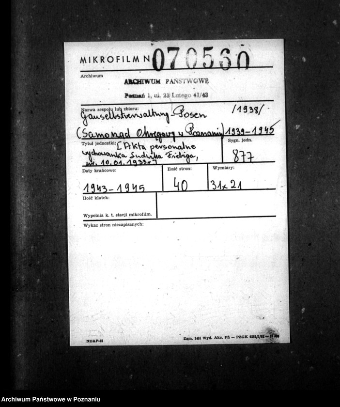 Obraz 2 z jednostki "[Akta personalne wychowanka Ludwika Fiebiga, ur. 10 I 1933]."