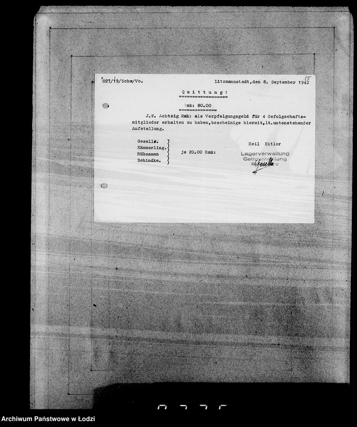 Obraz 19 z jednostki "Sonderkonto 12300. Belege 401-500"