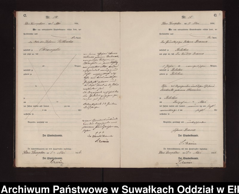 image.from.unit.number "Sterbe-Neben-Register des Preussischen Standes-Amtes Gross Konopken Kreis Loetzen"