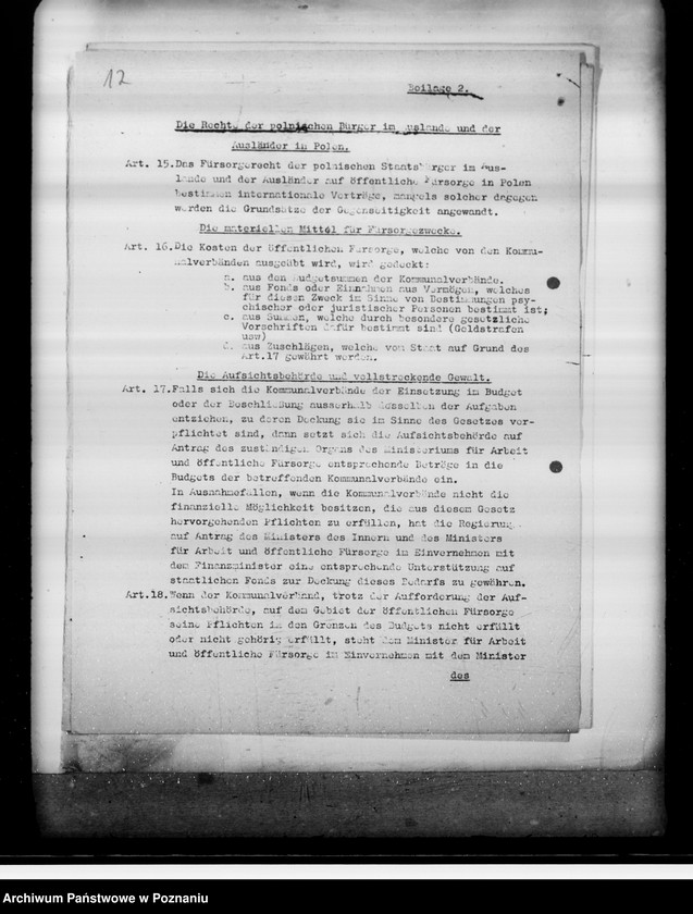 Obraz 16 z jednostki "Niemieckie tłumaczenia polskiej ustawy o tymczasowej organizacji byłej dzielnicy pruskiej"