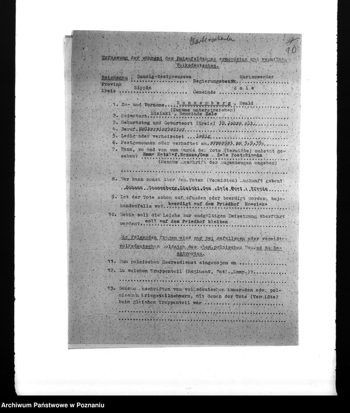 Obraz 14 z jednostki "Amtliche Meldungen Kreis Rypin"