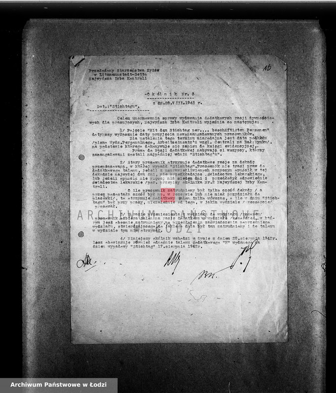 Obraz 17 z jednostki "[Okólniki wydane przez Najwyższą Izbę Kontroli]"