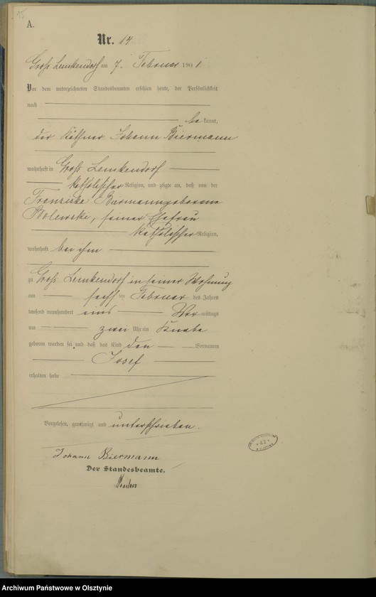 image.from.unit.number "Geburts-Haupt-Register Nr 1 - 106"