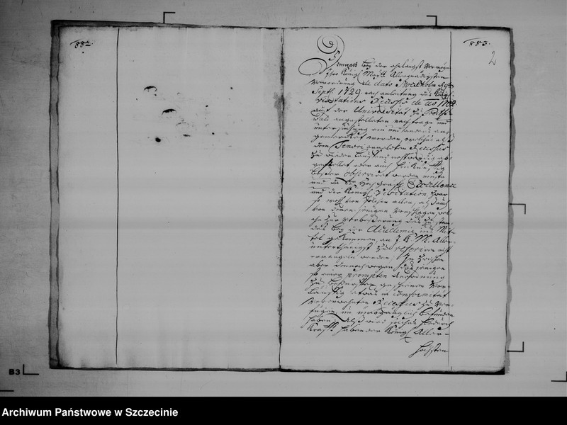 image.from.unit.number "Visitations - Abschied für das Concilium Academium zu Greifswald vom 20 November 1730."