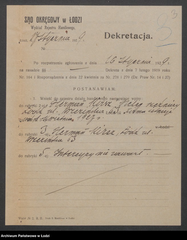 image.from.unit.number "Herman Kirsz – sklep rzeźniczy"