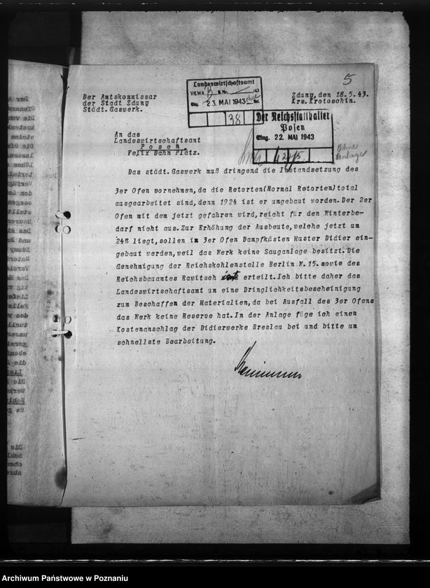 Obraz 9 z jednostki "Gaswerk - Treustädt (Zduny)"