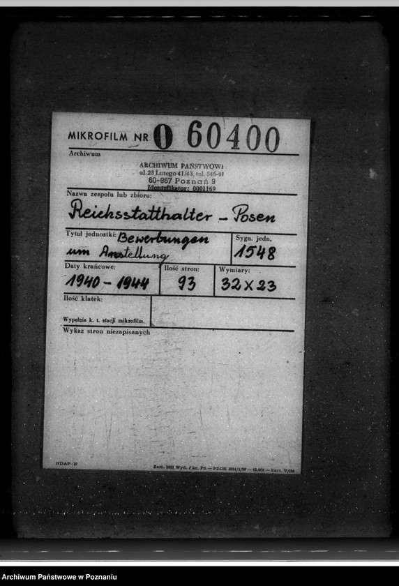 Obraz 2 z jednostki "Bewerbungen um Anstellung"