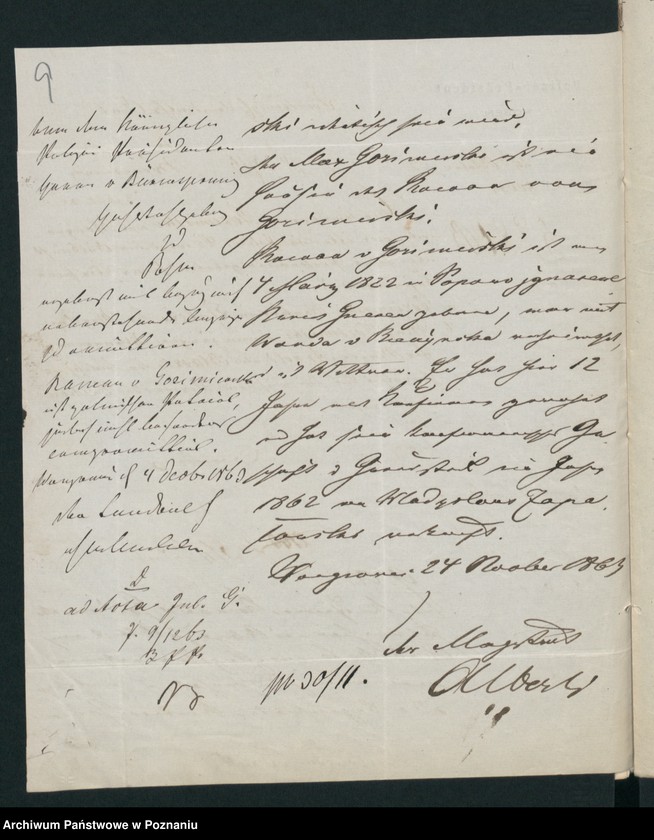 Obraz 12 z jednostki "A. betr. Max Gozimierski /auch über Erasmus von Blewczyński/"