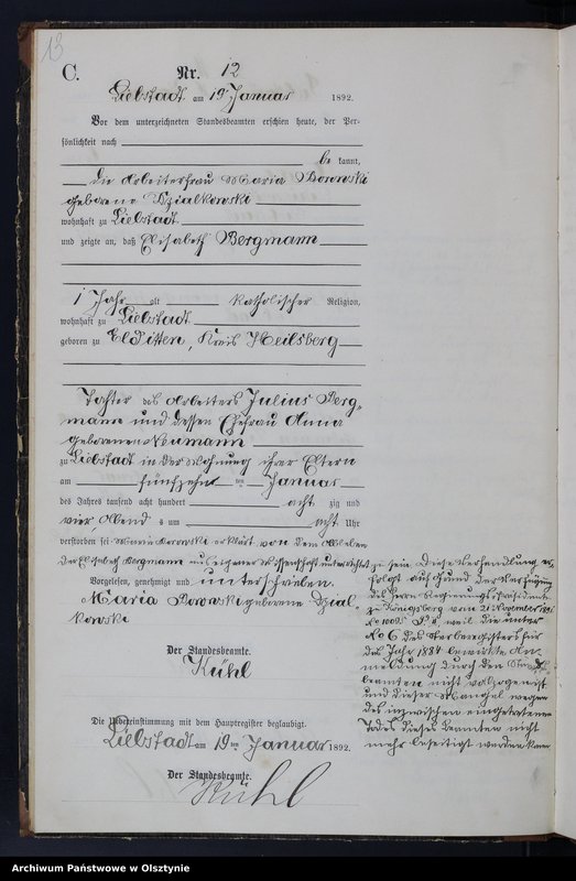 image.from.unit.number "Sterbe-Neben-Register Nr 1 - 66"