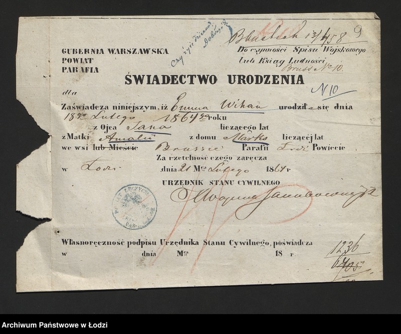 Obraz 11 z jednostki "[Aneksy od nr 1236 do nr 1258]"