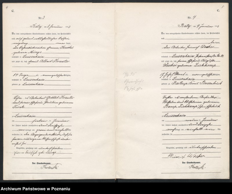 Obraz 5 z jednostki "Księga miejscowa zgonów [Rejestr główny zgonów]"