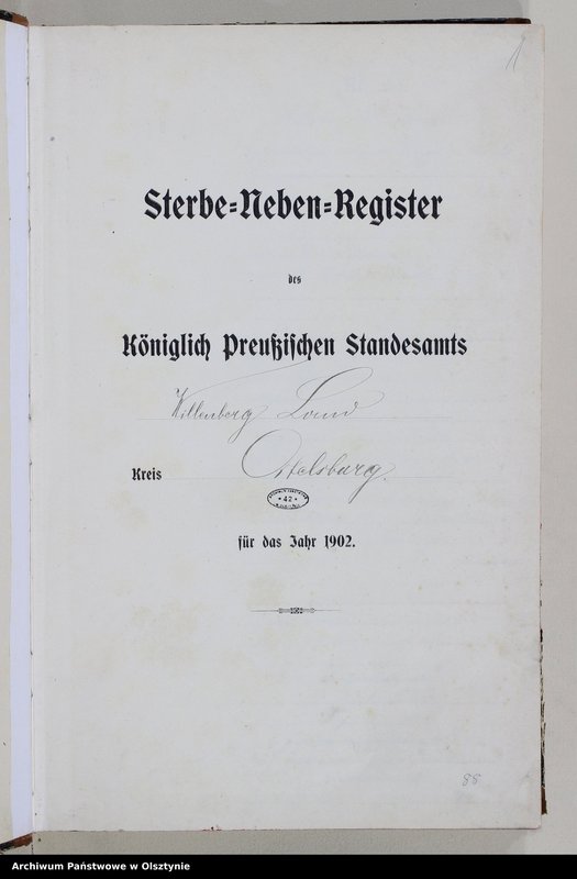 image.from.unit.number "Sterbe-Neben-Register Nr 1 - 154"