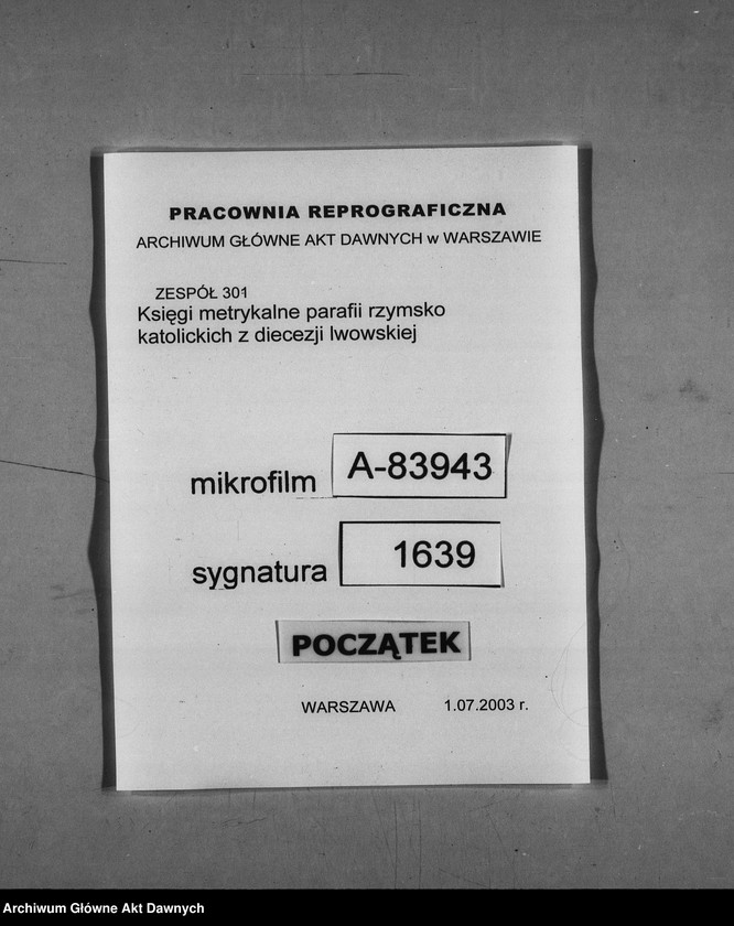 image.from.unit.number "Parafia: Jezierna. Dekanat: Złoczów. Księga metrykalna ślubów tylko dla wsi Seredyńce*."