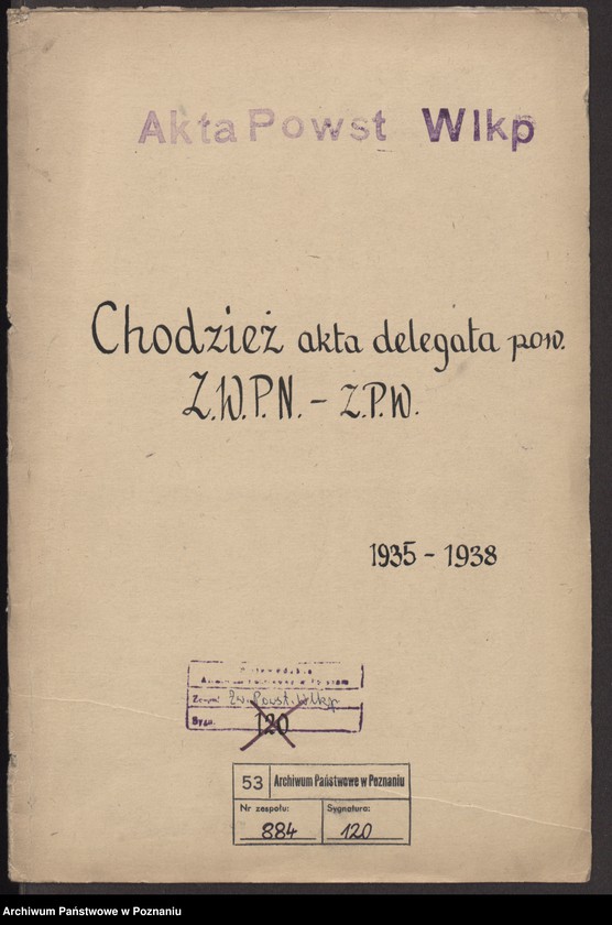 Obraz 3 z jednostki "Chodzież - akta delegata powiatowego."
