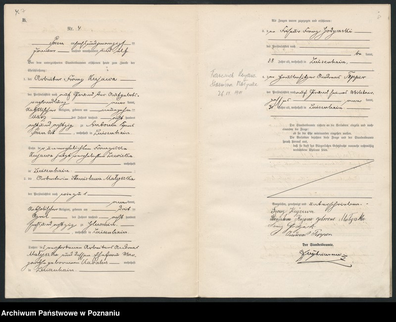 Obraz 6 z jednostki "Księga miejscowa małżeństw [Rejestr główny małżeństw]"