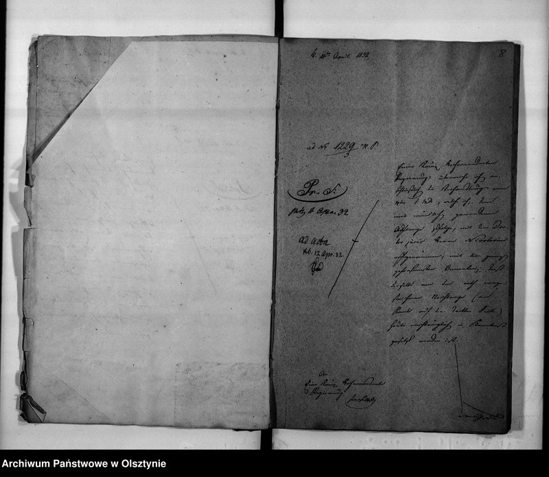 image.from.unit.number "Bei der Regirung Abtheilung für die Kirchen Verwaltung und das Schulwessen beschäftigten Dr. Der Rechte Nickolovius [Alfred]"