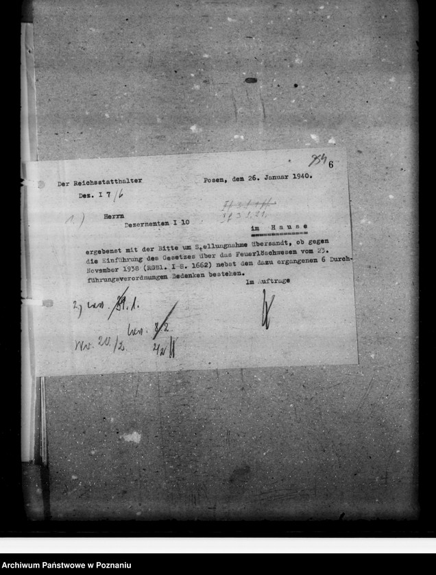 Obraz 7 z jednostki "Einführung von Vorschiriften des Feuerlöschwesens"