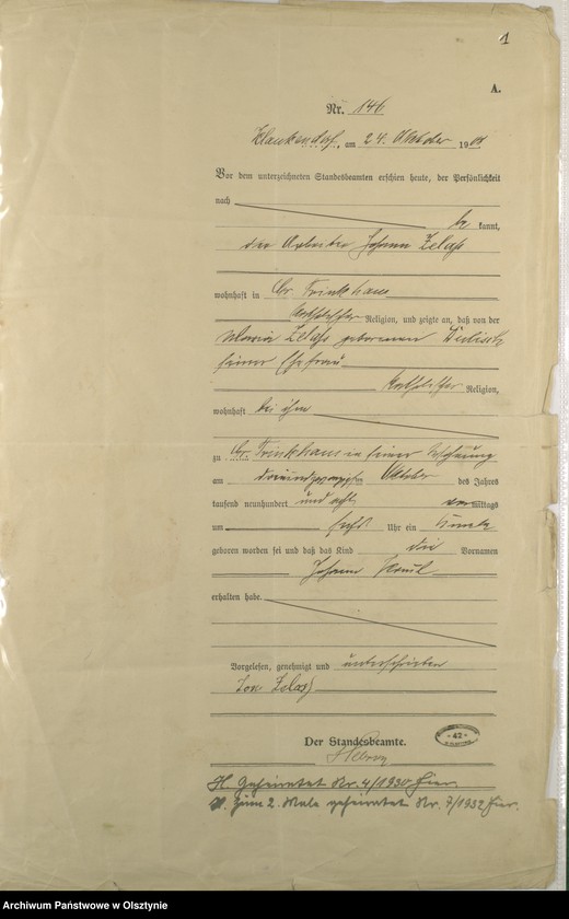 image.from.unit.number "Geburts-Haupt-Register Nr 146-147"