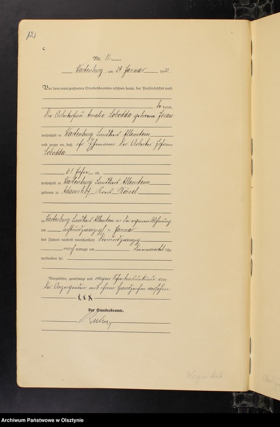 image.from.unit.number "Sterbe-Haupt-Register Nr 1 - 118"