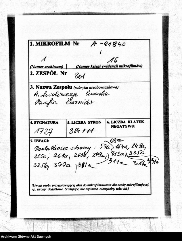 image.from.unit.number "Parafia: Łoszniów Łoszniów. Dekanat: Trembowla. Księga metrykalna urodzeń dla wsi Łoszniów."