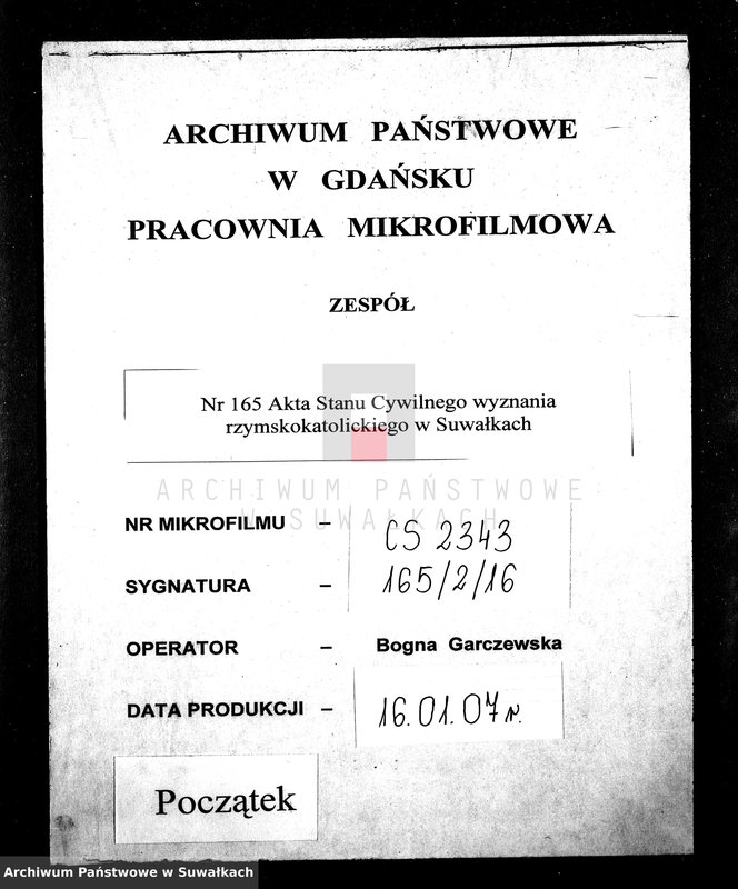 image.from.unit.number "Annexa do akt Ślubnych Parafii Suwalskiey za Rok 1839."